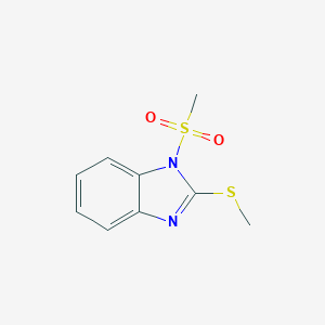 molecular formula C9H10N2O2S2 B501059 methyl 1-(methylsulfonyl)-1H-benzimidazol-2-yl sulfide 