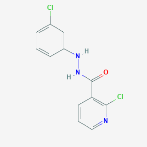 molecular formula C12H9Cl2N3O B501073 2-chloro-N'-(3-chlorophenyl)nicotinohydrazide 