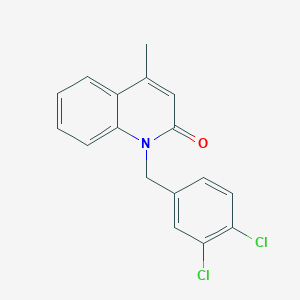 B501078 1-(3,4-dichlorobenzyl)-4-methyl-2(1H)-quinolinone CAS No. 61297-75-4