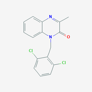 molecular formula C16H12Cl2N2O B501083 1-(2,6-dichlorobenzyl)-3-methyl-2(1H)-quinoxalinone 