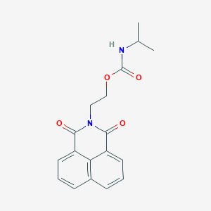 molecular formula C18H18N2O4 B501087 2-(1,3-dioxo-1H-benzo[de]isoquinolin-2(3H)-yl)ethyl isopropylcarbamate 