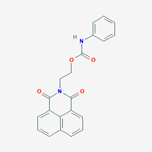 molecular formula C21H16N2O4 B501088 2-(1,3-dioxo-1H-benzo[de]isoquinolin-2(3H)-yl)ethyl phenylcarbamate 