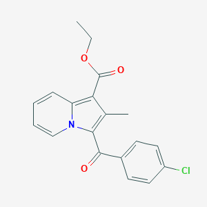 molecular formula C19H16ClNO3 B501090 Ethyl 3-(4-chlorobenzoyl)-2-methyl-1-indolizinecarboxylate 