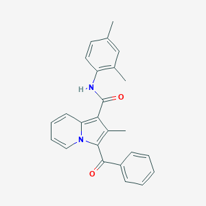 molecular formula C25H22N2O2 B501092 3-benzoyl-N-(2,4-dimethylphenyl)-2-methyl-1-indolizinecarboxamide 