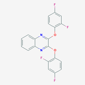 molecular formula C20H10F4N2O2 B501098 2,3-Bis(2,4-difluorophenoxy)quinoxaline 