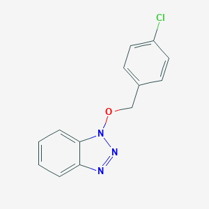 molecular formula C13H10ClN3O B501099 1-[(4-chlorobenzyl)oxy]-1H-benzotriazole 