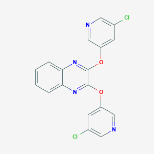 molecular formula C18H10Cl2N4O2 B501101 2,3-Bis[(5-chloro-3-pyridinyl)oxy]quinoxaline 