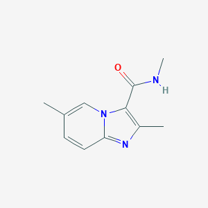 molecular formula C11H13N3O B501102 N,2,6-trimethylimidazo[1,2-a]pyridine-3-carboxamide 