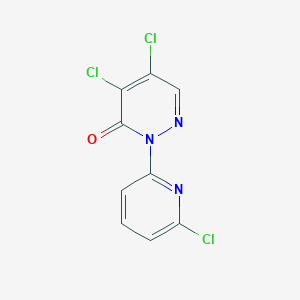molecular formula C9H4Cl3N3O B501108 4,5-dichloro-2-(6-chloro-2-pyridinyl)-3(2H)-pyridazinone 