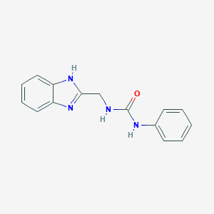 molecular formula C15H14N4O B501109 N-(1H-benzimidazol-2-ylmethyl)-N'-phenylurea CAS No. 24363-89-1