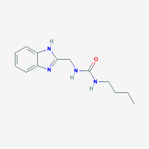 molecular formula C13H18N4O B501125 N-(1H-benzimidazol-2-ylmethyl)-N'-butylurea 