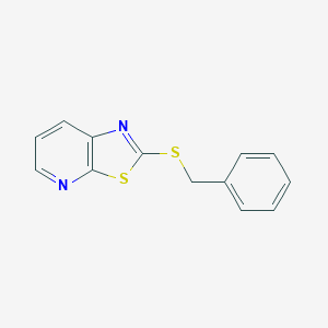 molecular formula C13H10N2S2 B501128 Benzyl [1,3]thiazolo[5,4-b]pyridin-2-yl sulfide CAS No. 67219-22-1