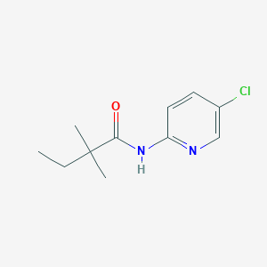 molecular formula C11H15ClN2O B501132 N-(5-chloro-2-pyridinyl)-2,2-dimethylbutanamide 