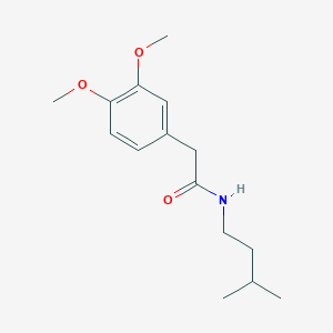 molecular formula C15H23NO3 B501133 2-(3,4-dimethoxyphenyl)-N-isopentylacetamide 