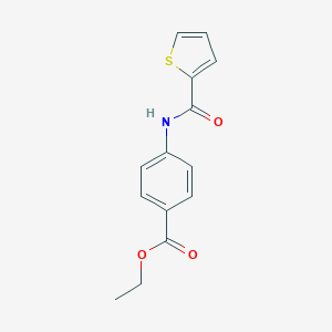 molecular formula C14H13NO3S B501141 Ethyl 4-[(thiophen-2-ylcarbonyl)amino]benzoate 