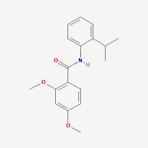 molecular formula C18H21NO3 B501150 N-(2-isopropylphenyl)-2,4-dimethoxybenzamide 