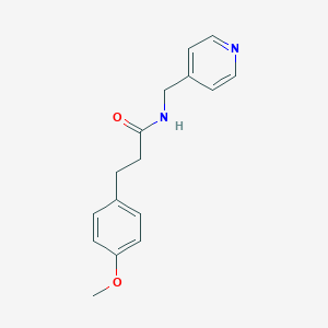 molecular formula C16H18N2O2 B501152 3-(4-methoxyphenyl)-N-(pyridin-4-ylmethyl)propanamide 