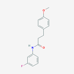 molecular formula C16H16FNO2 B501153 N-(3-fluorophenyl)-3-(4-methoxyphenyl)propanamide 