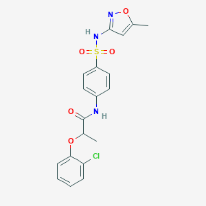 2-(2-chlorophenoxy)-N-(4-{[(5-methyl-3-isoxazolyl)amino]sulfonyl}phenyl)propanamide