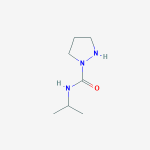 molecular formula C7H15N3O B050116 N-Isopropylpyrazolidine-1-carboxamide CAS No. 124072-92-0
