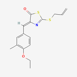 2-(allylthio)-4-(4-ethoxy-3-methylbenzylidene)-1,3-thiazol-5(4H)-one