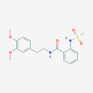 N-[2-(3,4-dimethoxyphenyl)ethyl]-2-[(methylsulfonyl)amino]benzamide