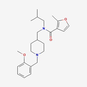 N-isobutyl-N-{[1-(2-methoxybenzyl)-4-piperidinyl]methyl}-2-methyl-3-furamide