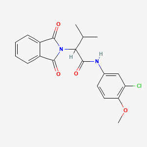 N-(3-chloro-4-methoxyphenyl)-2-(1,3-dioxo-1,3-dihydro-2H-isoindol-2-yl)-3-methylbutanamide