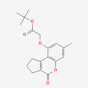 tert-butyl [(7-methyl-4-oxo-1,2,3,4-tetrahydrocyclopenta[c]chromen-9-yl)oxy]acetate