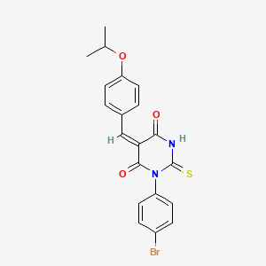 1-(4-bromophenyl)-5-(4-isopropoxybenzylidene)-2-thioxodihydro-4,6(1H,5H)-pyrimidinedione