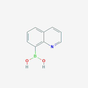 molecular formula C9H8BNO2 B050118 8-喹啉硼酸 CAS No. 86-58-8