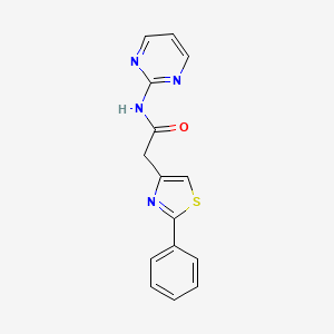 2-(2-phenyl-1,3-thiazol-4-yl)-N-2-pyrimidinylacetamide