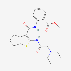 methyl 2-[({2-[(N,N-diethylglycyl)amino]-5,6-dihydro-4H-cyclopenta[b]thien-3-yl}carbonyl)amino]benzoate