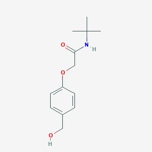 molecular formula C13H19NO3 B501191 N-(tert-butyl)-2-[4-(hydroxymethyl)phenoxy]acetamide 