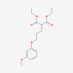 molecular formula C17H24O6 B5011921 diethyl [3-(3-methoxyphenoxy)propyl]malonate 