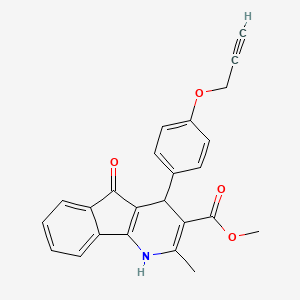 methyl 2-methyl-5-oxo-4-[4-(2-propyn-1-yloxy)phenyl]-4,5-dihydro-1H-indeno[1,2-b]pyridine-3-carboxylate