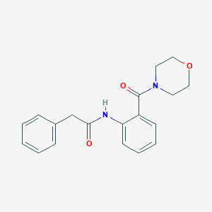 molecular formula C19H20N2O3 B501194 N-[2-(4-morpholinylcarbonyl)phenyl]-2-phenylacetamide CAS No. 847589-26-8