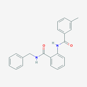 molecular formula C22H20N2O2 B501195 N-benzyl-2-[(3-methylbenzoyl)amino]benzamide 