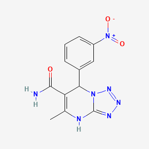 5-methyl-7-(3-nitrophenyl)-4,7-dihydrotetrazolo[1,5-a]pyrimidine-6-carboxamide