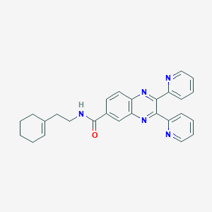 N-[2-(1-cyclohexen-1-yl)ethyl]-2,3-di-2-pyridinyl-6-quinoxalinecarboxamide