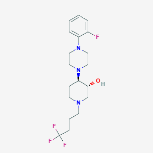 (3R*,4R*)-4-[4-(2-fluorophenyl)-1-piperazinyl]-1-(4,4,4-trifluorobutyl)-3-piperidinol