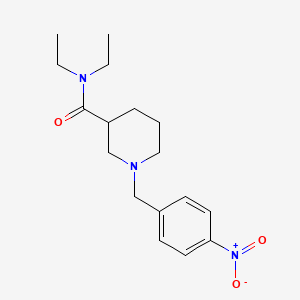 molecular formula C17H25N3O3 B5012153 N,N-diethyl-1-(4-nitrobenzyl)-3-piperidinecarboxamide 