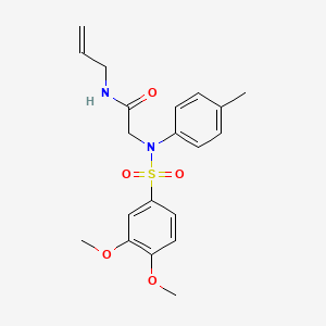 2-[N-(4-METHYLPHENYL)3,4-DIMETHOXYBENZENESULFONAMIDO]-N-(PROP-2-EN-1-YL)ACETAMIDE