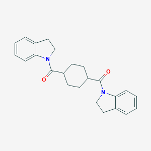 molecular formula C24H26N2O2 B501222 1,1'-(1,4-Cyclohexanediyldicarbonyl)diindoline 