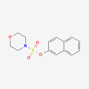 molecular formula C14H15NO4S B5012229 Naphthalen-2-yl morpholine-4-sulfonate 