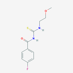 4-fluoro-N-[(2-methoxyethyl)carbamothioyl]benzamide