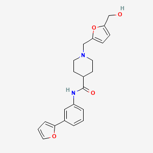 N-[3-(2-furyl)phenyl]-1-{[5-(hydroxymethyl)-2-furyl]methyl}-4-piperidinecarboxamide