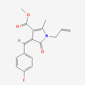 methyl (4Z)-4-(4-fluorobenzylidene)-2-methyl-5-oxo-1-(prop-2-en-1-yl)-4,5-dihydro-1H-pyrrole-3-carboxylate