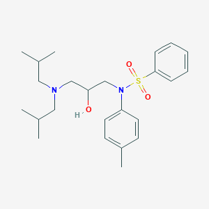 {2-hydroxy-3-[N-(4-methylphenyl)benzenesulfonamido]propyl}bis(2-methylpropyl)amine