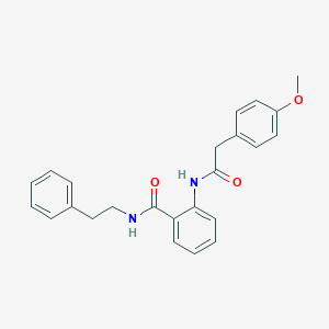 molecular formula C24H24N2O3 B501238 2-{[(4-methoxyphenyl)acetyl]amino}-N-(2-phenylethyl)benzamide CAS No. 819064-30-7